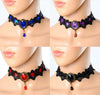 Retro Lace Faux Stone Gothic Necklace