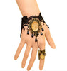Handmade Gothic Lace Flower Finger Bracelet