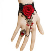 Gothic Style Red Rose Lace  Bracelet