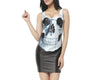 Skull Gothic Tank Tight Vest Dress