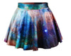 3D Graphic Print Gothic Skater Skirt