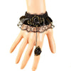 Handmade Gothic Lace Flower Finger Bracelet