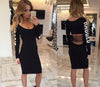 Bandage Back Hollow Gothic Dress