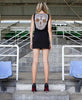 Gothic Hollow Skull Back Dress