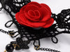 Rose Lace Tattoo Choker Necklace