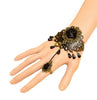 Handmade Gothic Lace Flower Finger Bracelet