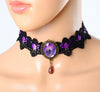 Retro Lace Faux Stone Gothic Necklace