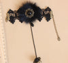 Black Fox Fur Luxury Gothic Bracelet