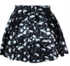 Skeleton Skull Print Gothic Skater Skirt