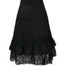 Europe and America Gothic Black Lace Skirt