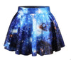 3D Graphic Print Gothic Skater Skirt