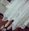 Gauze Sheer Tulle Lace Gothic Maxi Skirt