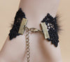 Black Fox Fur Luxury Gothic Bracelet