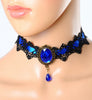 Retro Lace Faux Stone Gothic Necklace